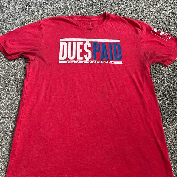 1st Phorm Red Graphic Tee for Men - Picture 1 of 3